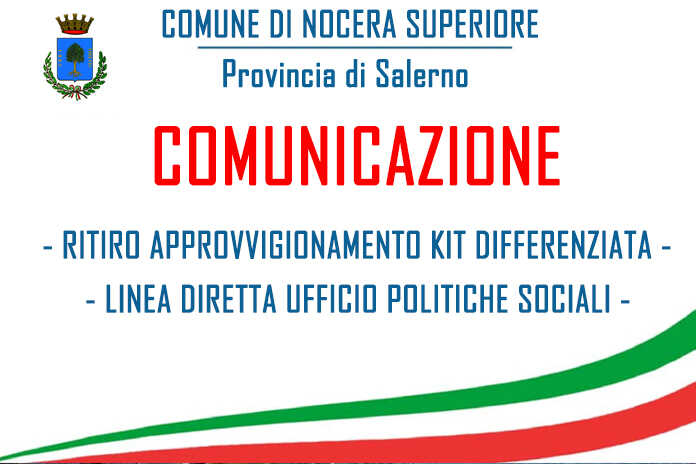 Nocera Superiore – Al sevizio della città – Kit differenziata / Linea diretta