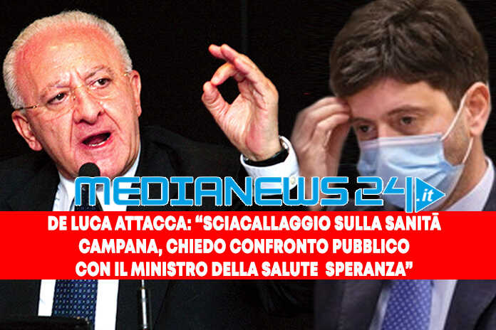 Covid / De Luca: “Dati falsi ? Chiedo al Ministro della Salute un confronto immediato”