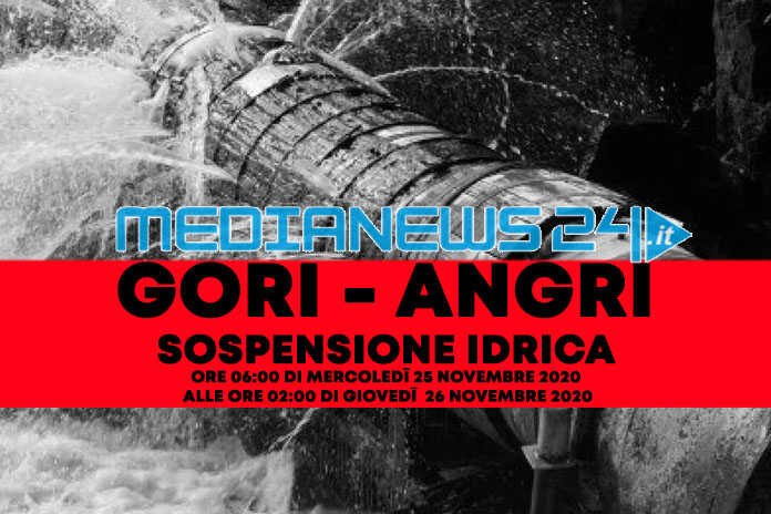 GORI / Angri – Sospensione idrica, ecco strade e giorni