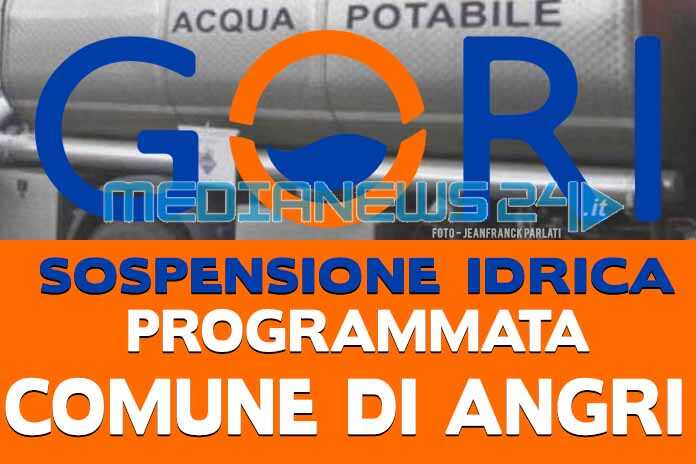 Gori. Sospensione idrica programmata nel comune di Angri, venerdì 2 e sabato 3 luglio
