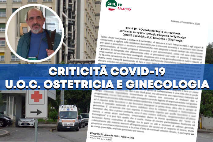 Emergenza Covid, lettera della Cisl-FP, “basta improvvisare” Criticità Covid-19, U.O.C. Ostetricia e Ginecologia