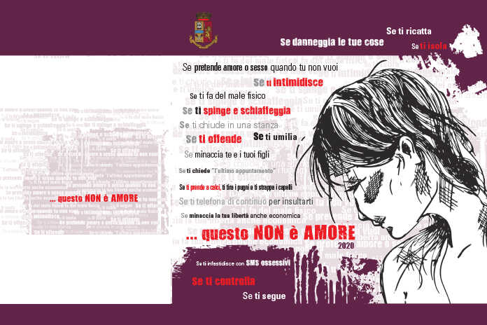 Salerno e provincia – Violenza contro le donne “Questo non è Amore 2020″ a fianco della Polizia di Stato