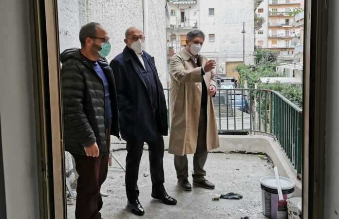 Nocera Inferiore – Proseguono i lavori sui cantieri degli immobili dei beni confiscati alle mafie.