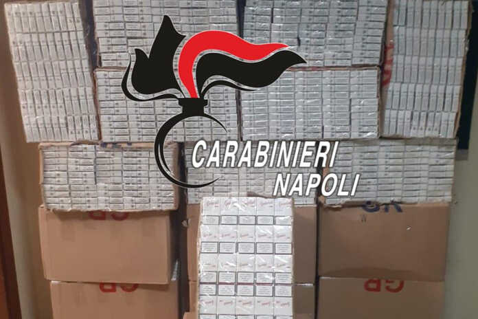 Carabinieri Napoi. sigarette di contrabbando