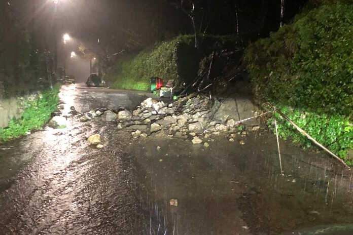 Meteo. Smottamento a Corbara