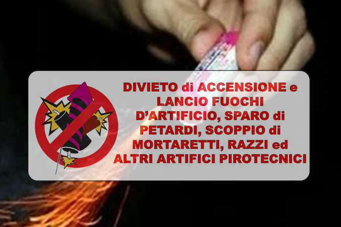 Pontecagnano Faiano. Divieto di accensione di ogni elemento pirotecnico