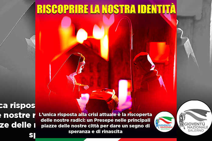 Gioventù Nazionale: Riscopriamo la nostra identità, contro il virus