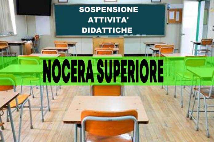 Nocera Superiore – Sospensione delle attività didattiche in presenza per l’anno scolastico 2020-2021