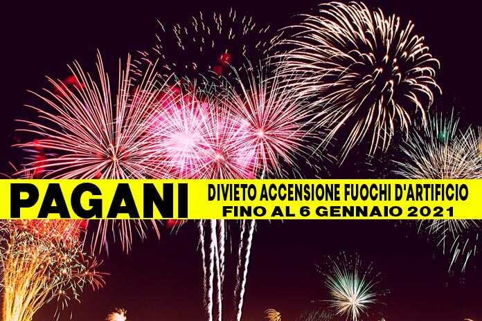 Pagani. Ordinanza di divieto accensione fuochi d’artificio