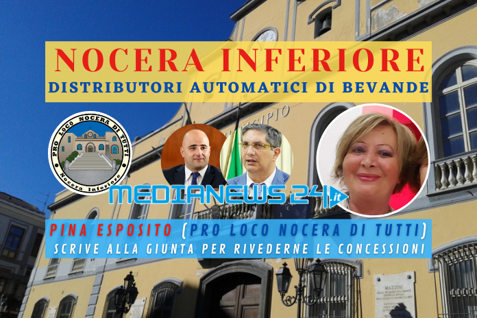 Nocera Inferiore / distributori bibite – Esposito (Pro Loco) chiede l’intervento di Torquato e di Franza