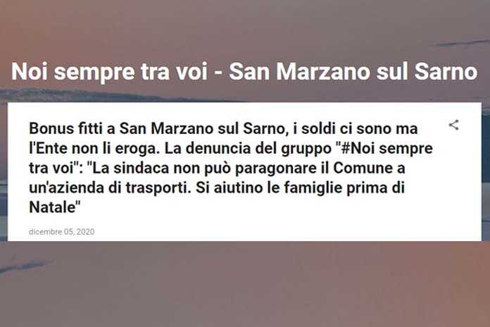 Bonus fitti a San Marzano sul Sarno, i soldi ci sono ma l’Ente non li eroga
