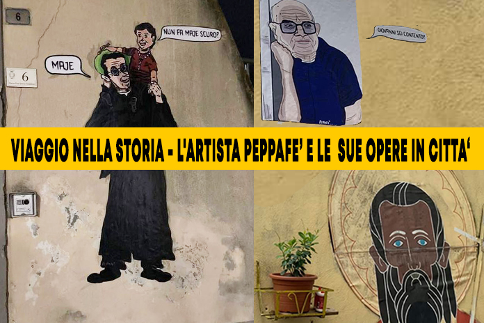 Angri. Passeggiando in città, incontrando personaggi illustri, grazie a Peppafè