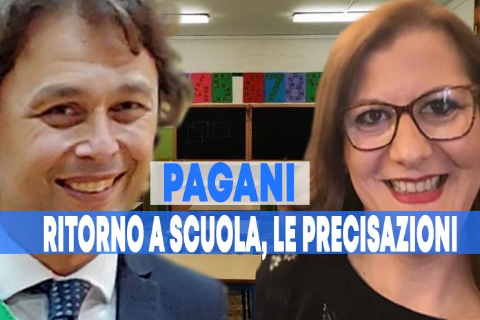 Pagani. Precisazioni alla città sul ritorno a scuola in presenza