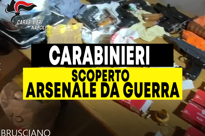Maxi sequestro dei Carabinieri. Ritrovato arsenale da guerra in uno scantinato