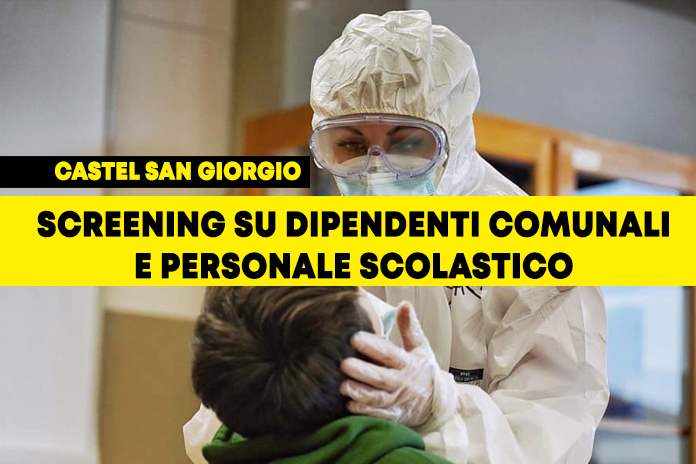 Castel San Giorgio. “Emergenza Covid-19”, oggi lo screening su dipendenti comunali e personale scolastico