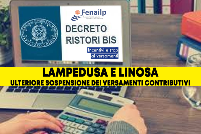 FENAILP informa. Lampedusa e Linosa: ulteriore sospensione dei versamenti contributivi