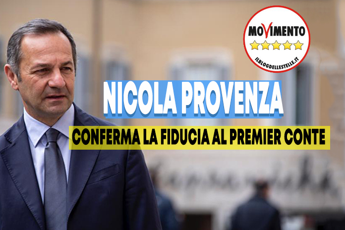 Fiducia al Governo; il parlamentare Provenza si conferma al fianco del premier Conte