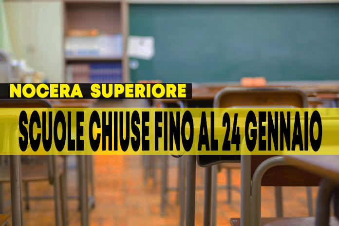 Nocera Superiore. Scuole di ogni ordine e grado chiuse fino al 24 gennaio