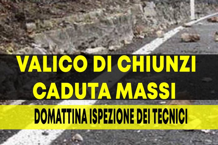 Corbara. Pericolo di caduta massi sul Valico, lo annuncia il sindaco Pentangelo