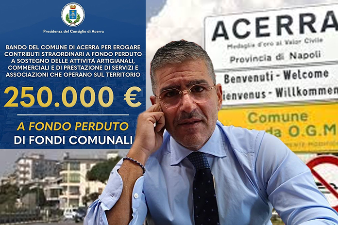 Fondi comunali per artigiani e commercianti. Piatto: “Portiamo Acerra verso la ripresa economica”