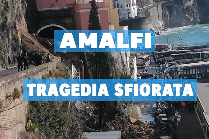 VIDEO Tragedia sfiorata. Statale interrotta per un crollo ad Amalfi