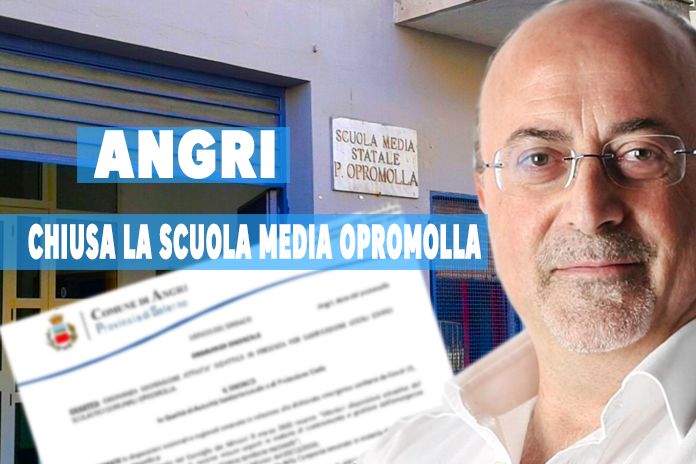 Angri. Il sindaco firma l’ordinanza di chiusura della Scuola Media Opromolla