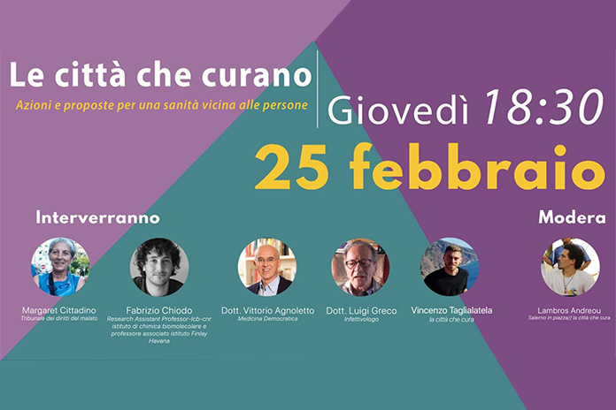 Giovedì 25 febbraio ore 18:30, il gruppo di lavoro “La città che cura”