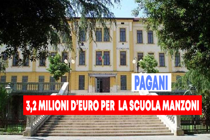 Pagani. La scuola elementare “Manzoni” sarà ristrutturata