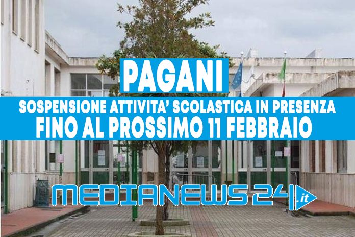 Pagani. Sospensione della didattica in presenza a scuola