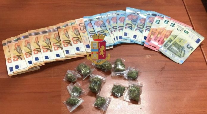 Napoli. La polizia arresta uno spacciatore di marijuana a Scampia