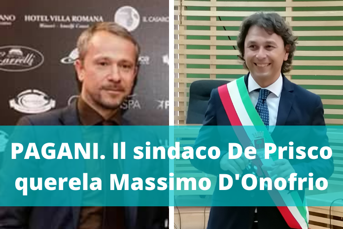 Pagani. Il sindaco De Prisco querela Massimo D’Onofrio