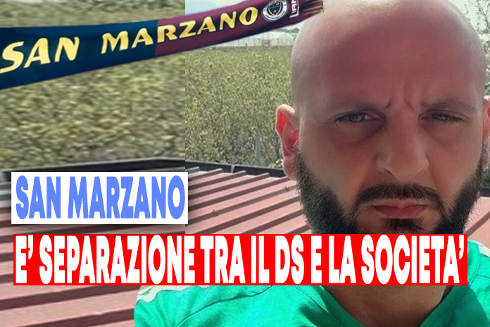 Calcio, San Marzano, il ds Ceglia: “È il momento di salutarsi”