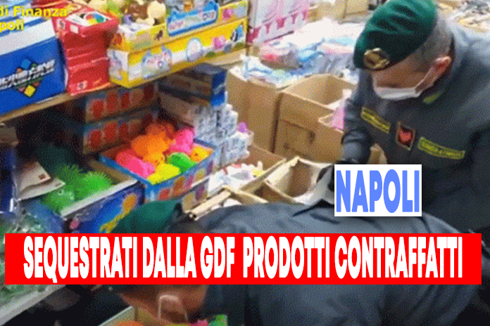 Video. Napoli, Sequestrati dalla Gdf 140mila tra capi di abbigliamento contraffatti e mascherine