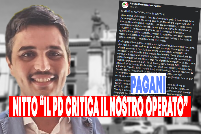 Pagani, la nota di Nitto all’indirizzo del Pd