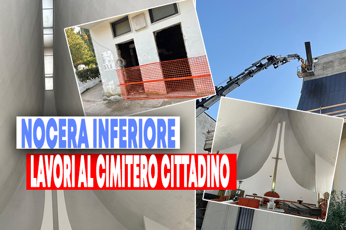 Procedono i lavori di riqualificazione al Cimitero