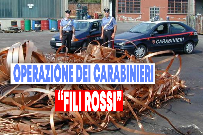 Operazione Carabinieri Fili Rossi