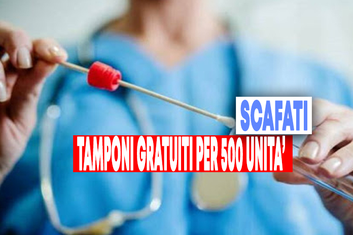 Scafati. 500 unità tamponi gratis