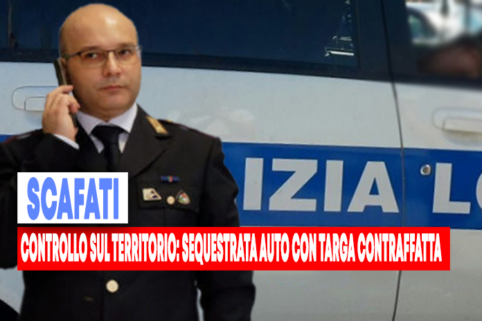 Scafati. Sequestrata auto con targa contraffatta, sanzioni per diecimila euro