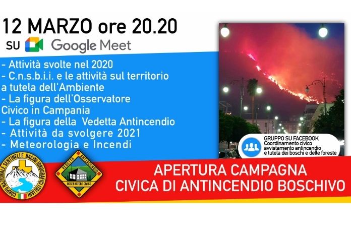 Ambiente. Si apre il 12 marzo la Campagna di Antincendio Boschivo “Civica”