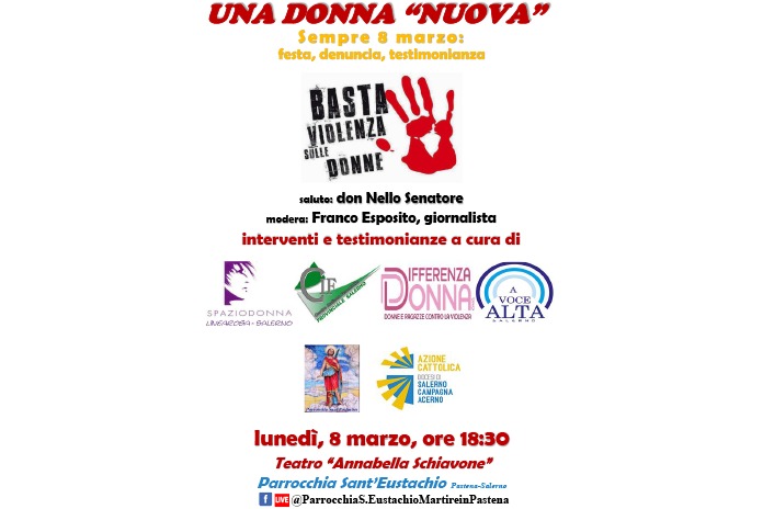 Salerno. Sempre 8 marzo: diretta fb dalla Parrocchia di Sant’Eustachio