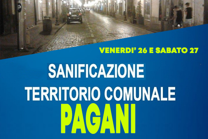 sanificazione Pagani