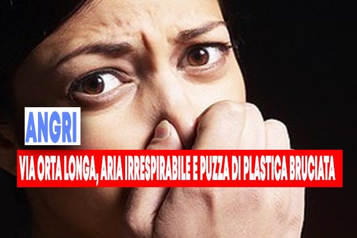 Angri. Via Orta Longa, aria irrespirabile e puzza di plastica bruciata