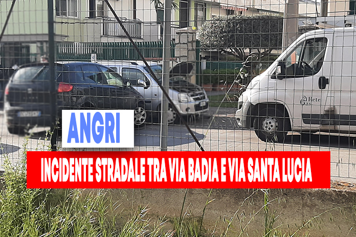 Angri. Traffico il tilt per un incidente in via Badia /via Santa Lucia