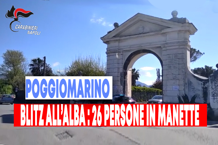 Poggiomarino. Estorsione e traffico di sostanze stupefacenti, 26 persone in manette