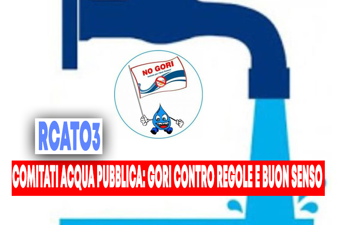 Comitati acqua pubblica. GORI: Distacchi acqua in zona rossa