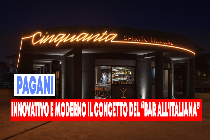 Pagani. Taglio del nastro giovedì 6 maggio per “Cinquanta – Spirito Italiano” il cocktail bar in via Trento