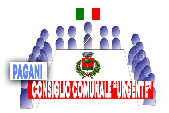 Pagani. Venerdì consiglio comunale in seduta pubblica straordinaria urgente