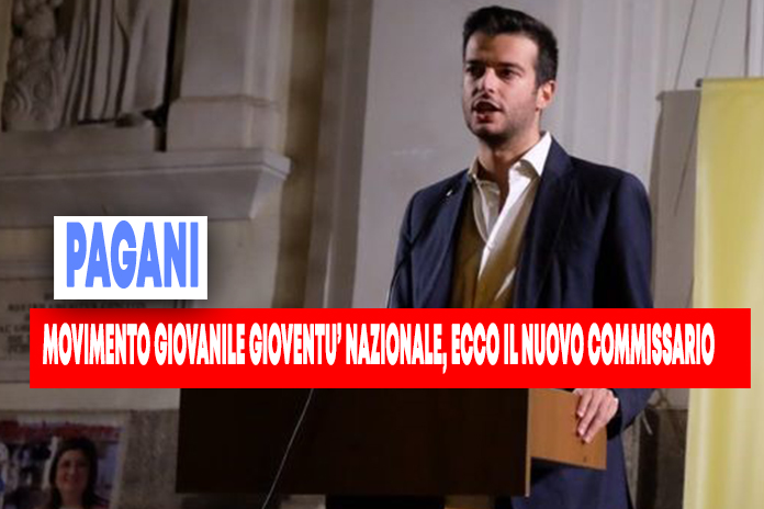 Pagani. E’ Alfonso Pepe il nuovo Commissario provinciale di Gioventù Nazionale