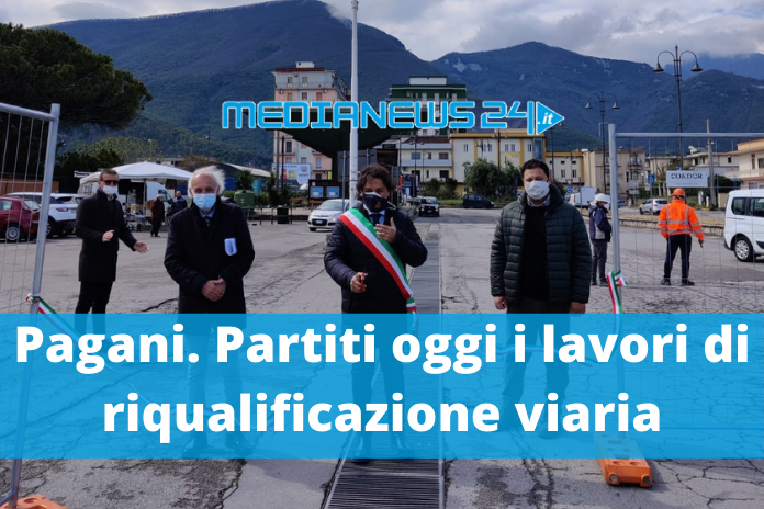 Pagani. Partiti oggi i lavori di riqualificazione viaria da via Mangioni