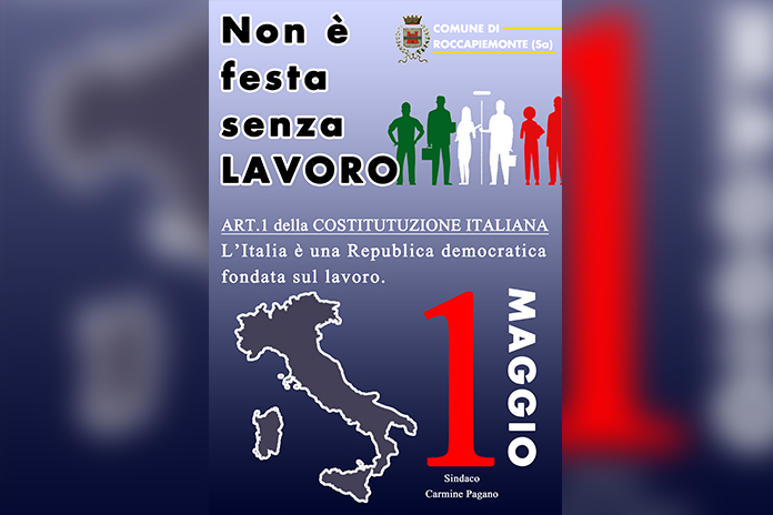 Roccapiemonte. Festa del Lavoro “1° Maggio”, il messaggio del sindaco Pagano